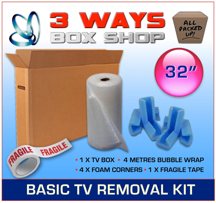House Removal TV Plasma Picture Frame Cardboard Protection Box Kit 3 Ways Box Shop