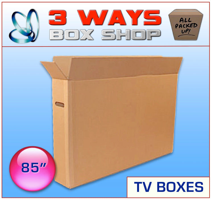 TV Monitor Cardboard Boxes - Plain Box ideal for moving Artwork, TV Screens, Computers