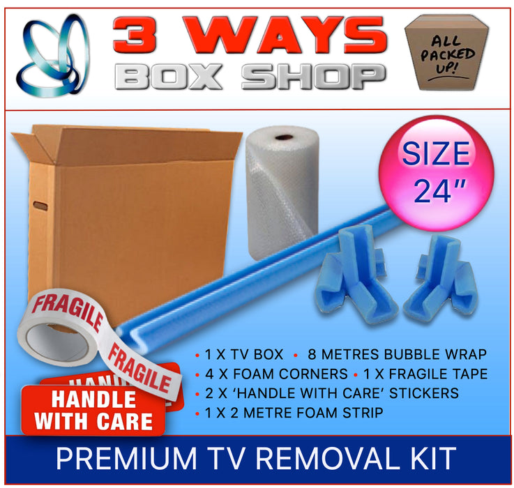 Premium TV Removal Cardboard Box Kit