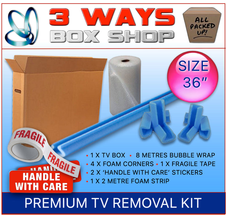 Premium TV Removal Cardboard Box Kit