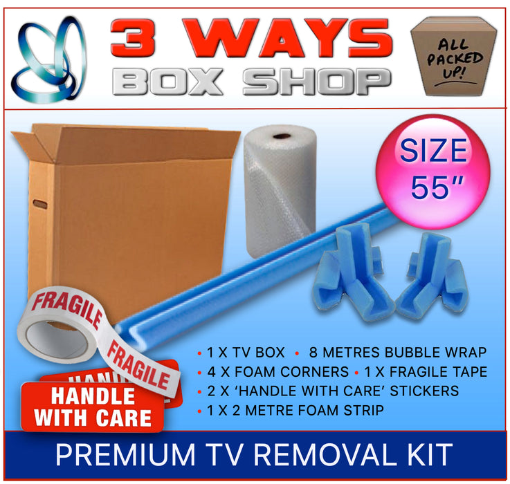 Premium TV Removal Cardboard Box Kit