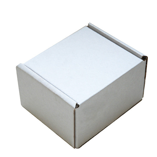 Postal Boxes - PIP - Fold & Tuck (White / Kraft Brown)