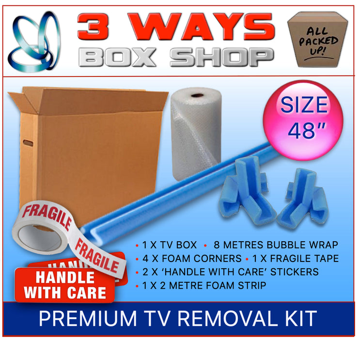 Premium TV Removal Cardboard Box Kit