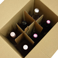 Wine Bottle Boxes with Built in Dividers - Heavy Duty Board