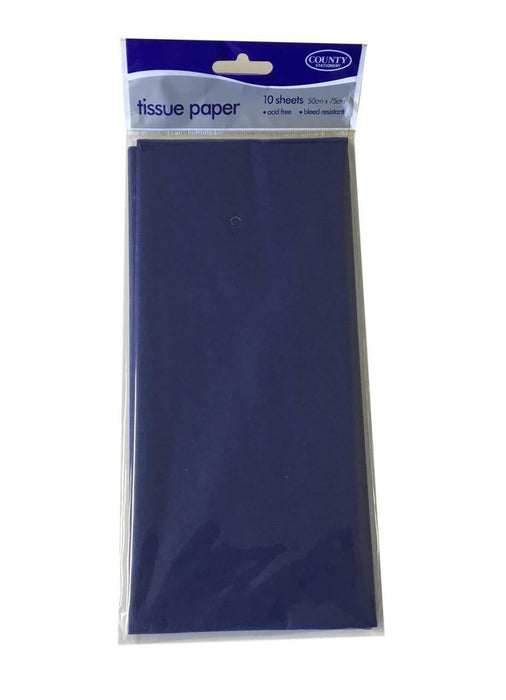 Navy Blue Tissue Paper - Acid Free 500 x 750mm (Bulk 480 Sheets)