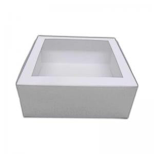 Wedding Cake Box White with Lid with Window 3 Ways Box Shop Peterborough